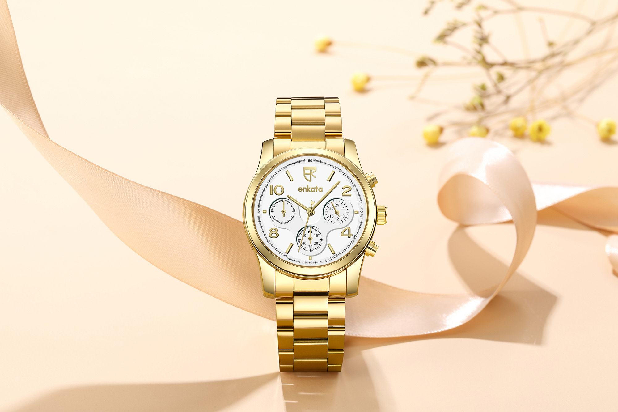 Aurora III Gold Metallic | Enkata Watches